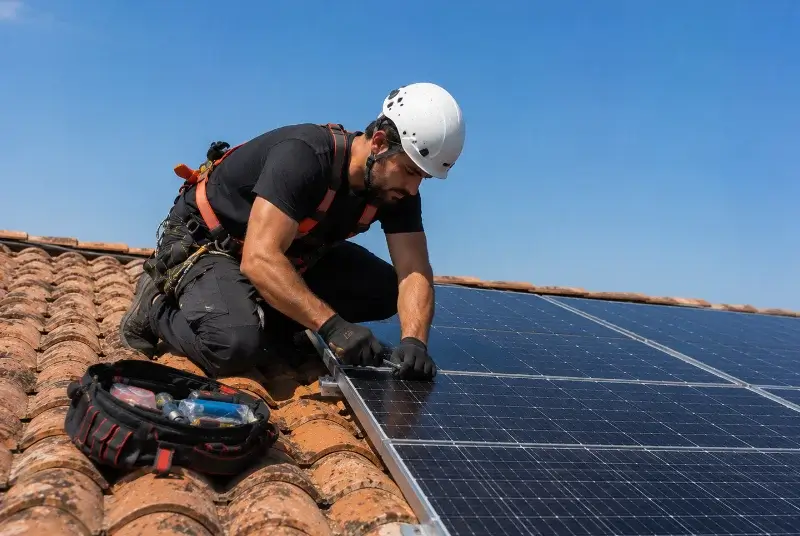 Maintenance et monitoring de panneaux solaires à Saint Antoine l'Abbaye
