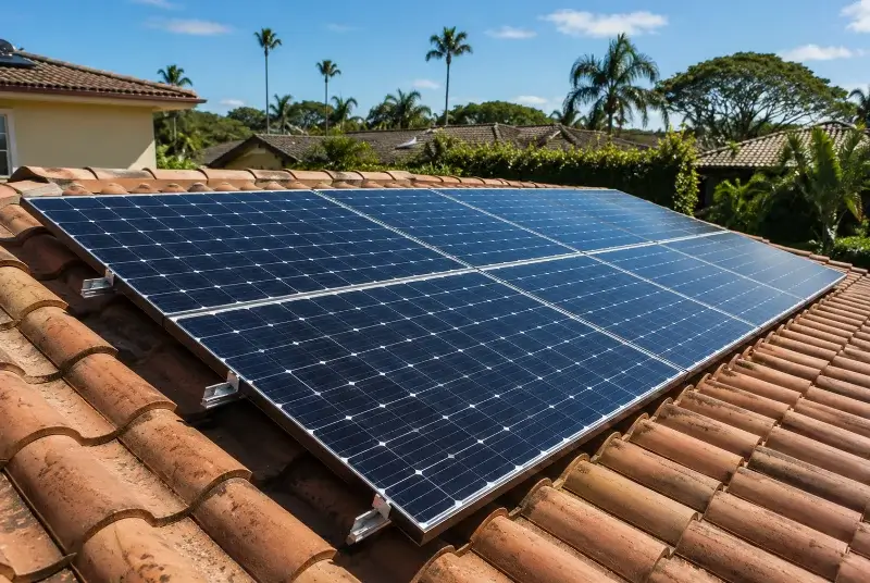 Installation de panneaux solaires à Saint Antoine l'Abbaye